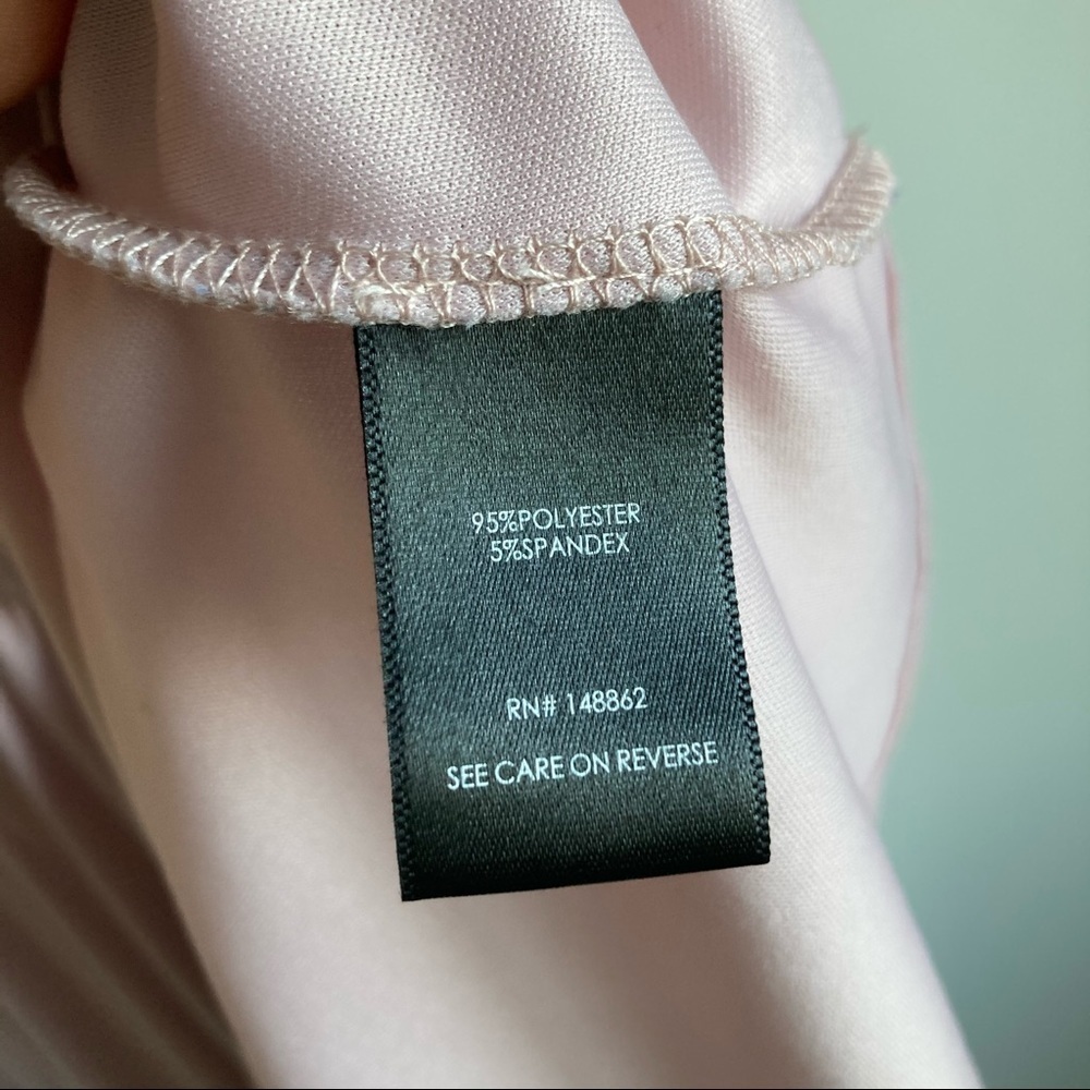 Torrid Stretchy Lined V-Neck Above The Knee Midi Dress Baby Pink Sz 0X - Picture 9 of 9